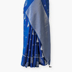 Heirlooms of Silk Saree Saree Royal Blue Satin Saree