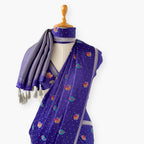 Heirlooms of Silk Saree Saree Voilet Pure Satin Saree