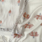 Lotus Jamdani Unstitched Suit Unstitched Suit Light Grey Suit Set