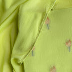 Lotus Jamdani Unstitched Suit Unstitched Suit Lime Green Suit Set