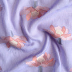 Lotus Jamdani Unstitched Suit Unstitched Suit Pastel Lilac Suit Set