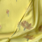 Lotus Jamdani Unstitched Suit Unstitched Suit Summer Yellow Suit Set