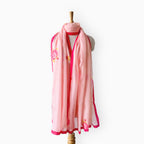 Mix Dupatta Dupatta Blush Pink Mul Chanderi Dupatta