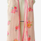 Mix Dupatta Dupatta Blush Pink Printed Pure Linen Dupatta