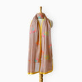 Mix Dupatta Dupatta Brown & Yellow Mul Chanderi Dupatta