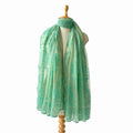 Mix Dupatta Dupatta Emerald Green Traditional Woven & Printed Chanderi Stole (Width 41 Inches | 2.2 Meter)