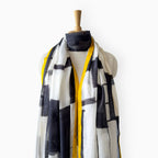 Mix Dupatta Dupatta Ivory & Black Mul Chanderi Dupatta