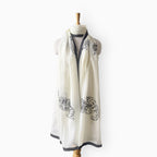 Mix Dupatta Dupatta Off-White & Black Mul Chanderi Dupatta