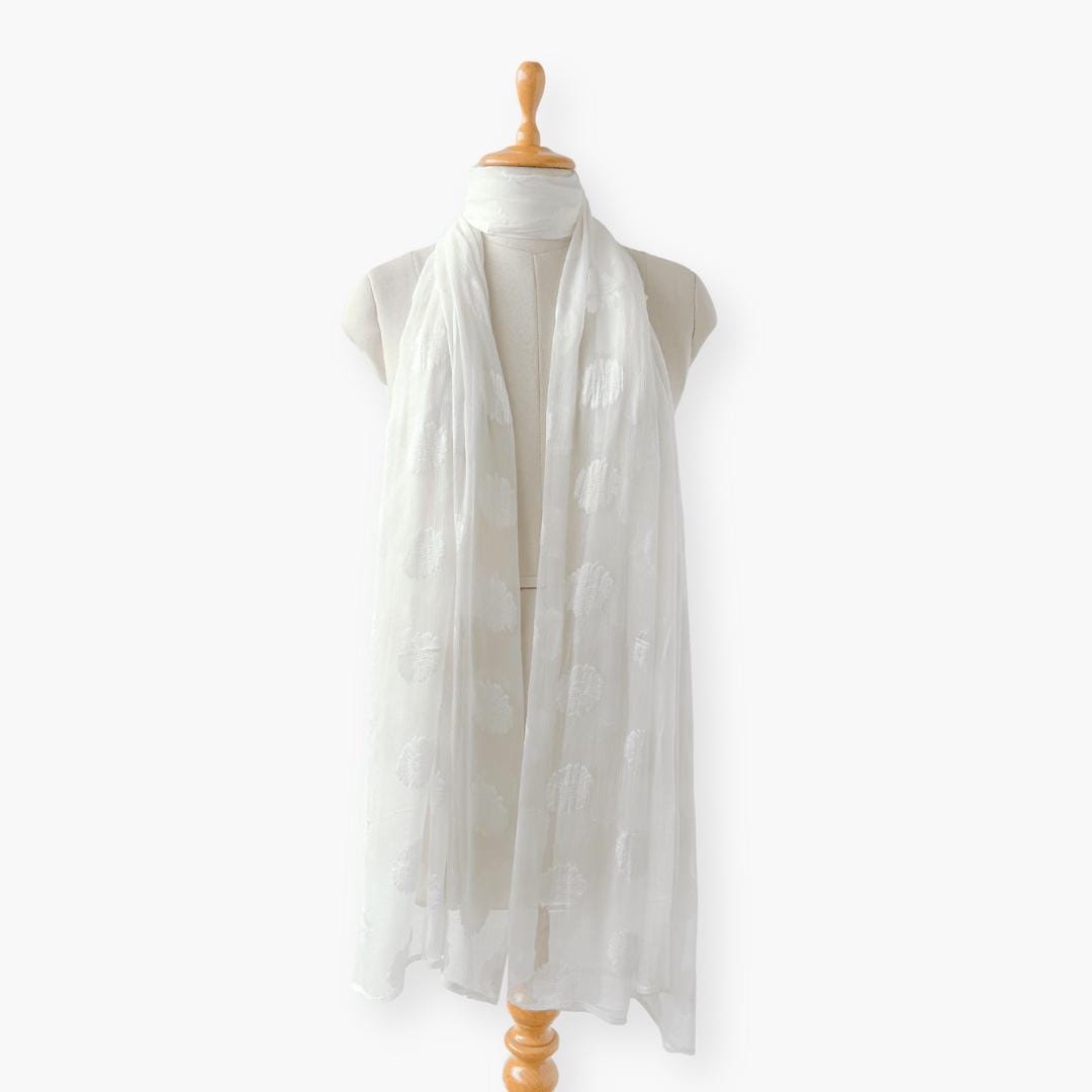 Mix Dupatta Dupatta Off-White Chiffon Dupatta