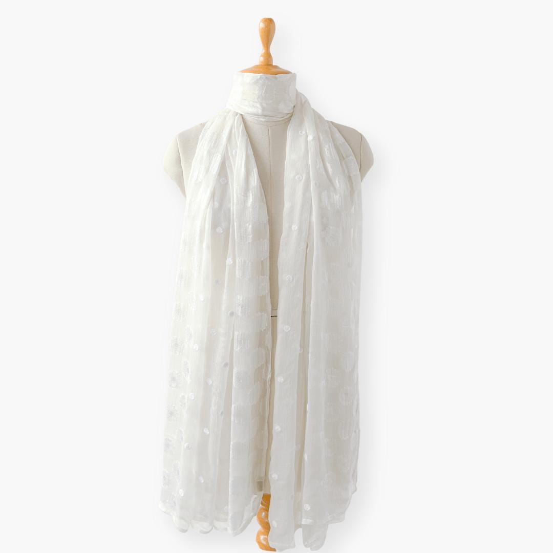 Mix Dupatta Dupatta Off-White Chiffon Dupatta