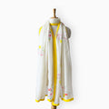 Mix Dupatta Dupatta Off-White & Yellow Mul Chanderi Dupatta