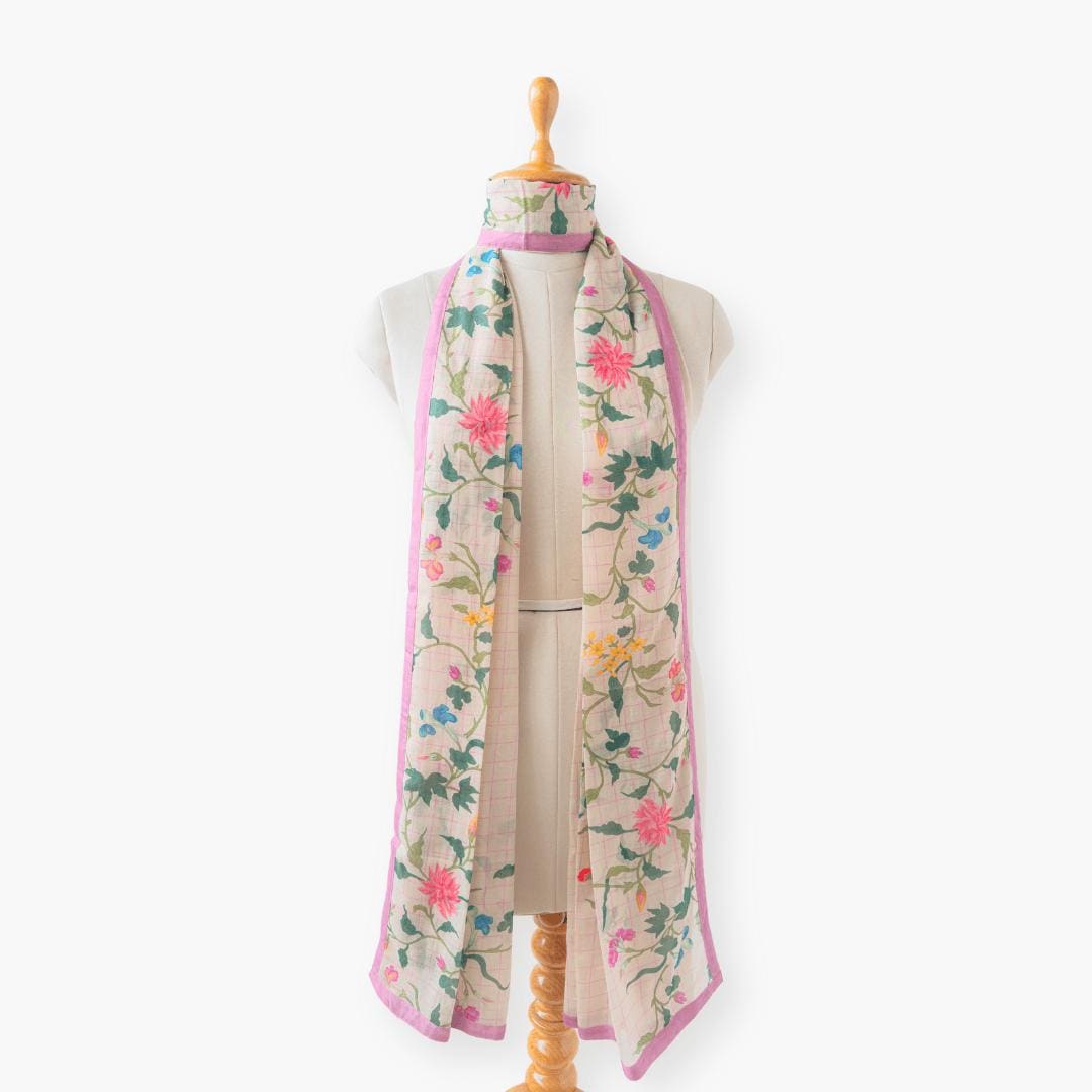 Mix Dupatta Dupatta Pastel Lilac Chanderi Dupatta