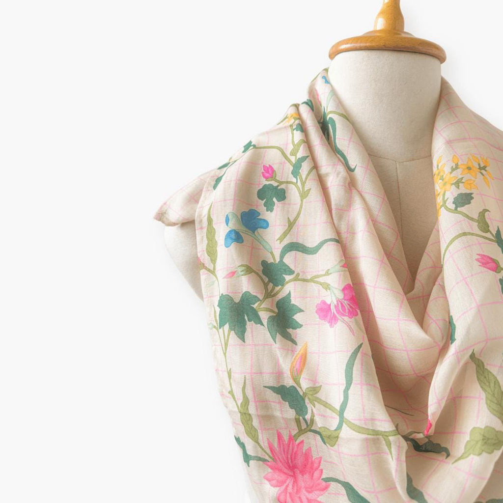 Mix Dupatta Dupatta Pastel Lilac Chanderi Scarf