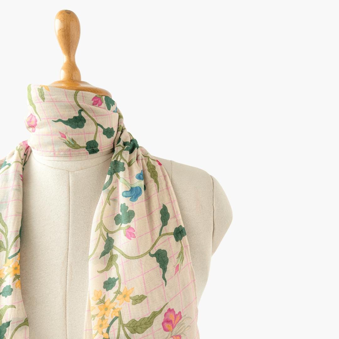 Mix Dupatta Dupatta Pastel Lilac Chanderi Stole