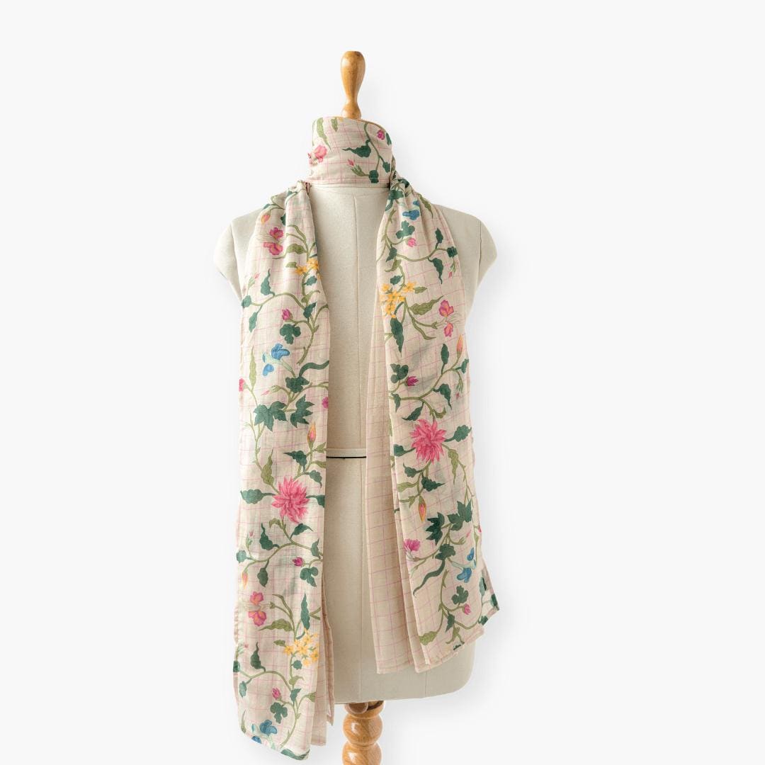 Mix Dupatta Dupatta Pastel Lilac Chanderi Stole