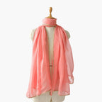 Mix Dupatta Dupatta Peach Pink Organza Dupatta