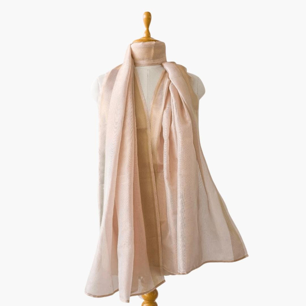 Mix Dupatta Dupatta Rose Gold Tussar Silk Dupatta