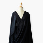 Mix Saree Saree Midnight Black Hand Dyed Pure Chanderi Saree
