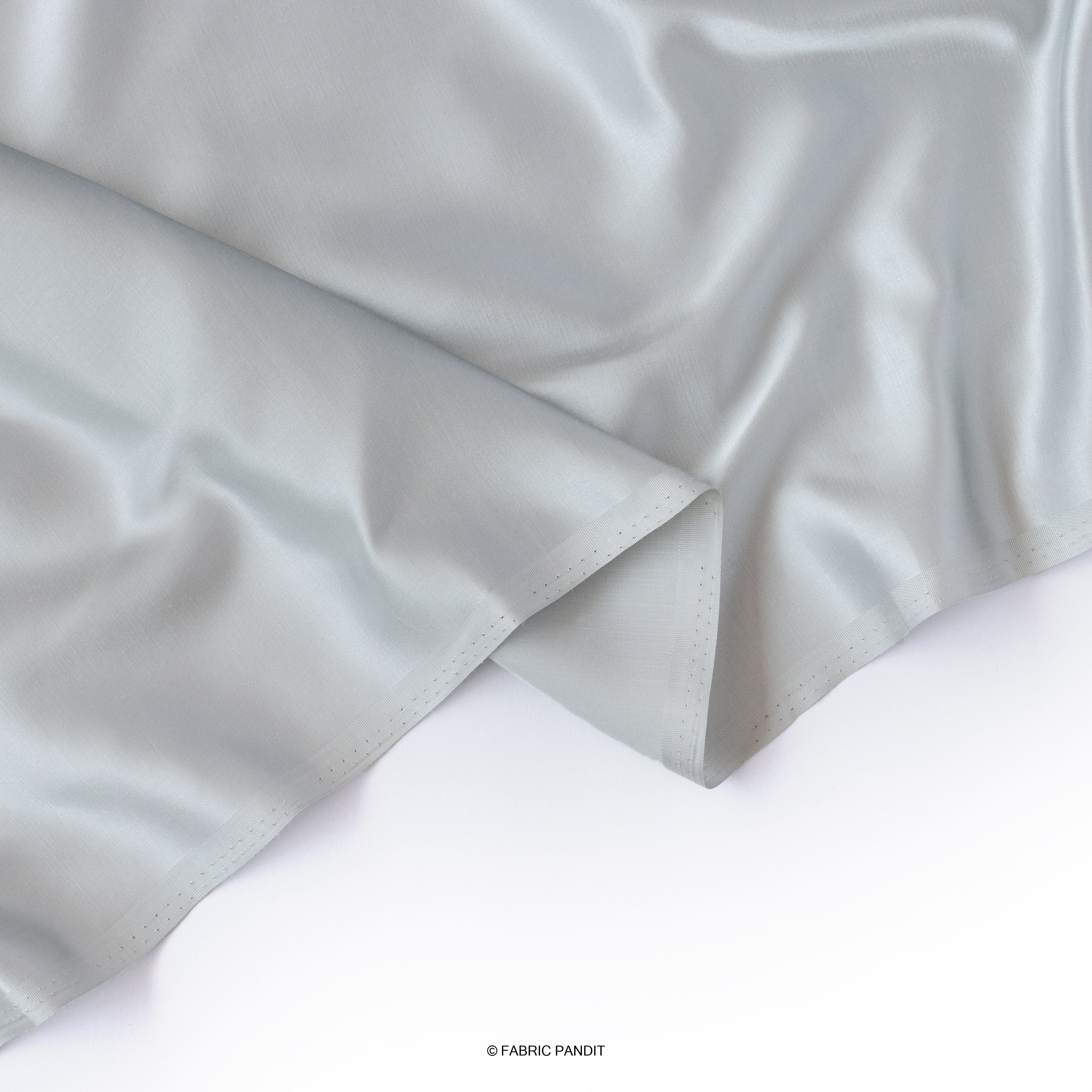 CUT PIECE) Silver Grey Plain Modal Satin Fabric (Width 44 Inches) – Fabric  Pandit