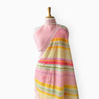 Mul Chanderi Crush Saree Saree Light Peach & Baby Pink Mul Chanderi Crush Saree