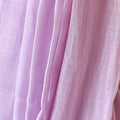 Mul Chanderi Saree Cut Piece (CUT PIECE) Lilac Color Hand Dyed Pure Mul Chanderi Fabric (Width 44 Inches)