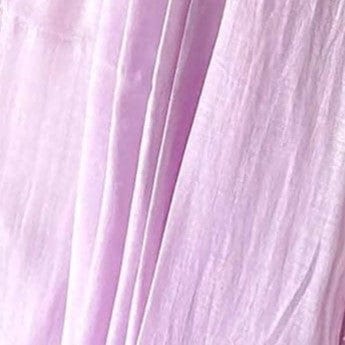 Mul Chanderi Saree Cut Piece (CUT PIECE) Lilac Color Hand Dyed Pure Mul Chanderi Fabric (Width 44 Inches)