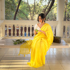 Mul Chanderi Saree Saree Dancing by Myself Hand Dyed Pure Mul Chanderi Saree