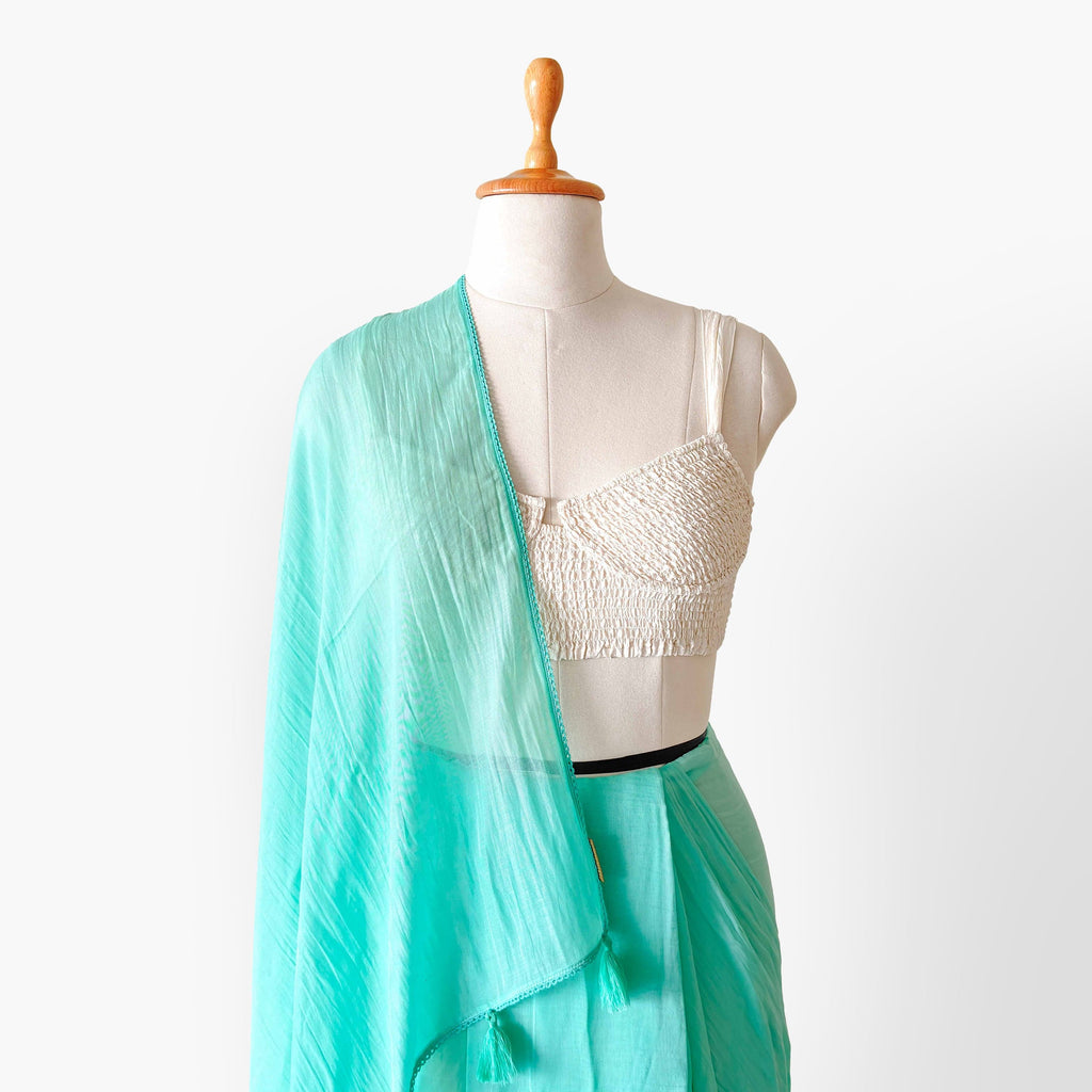 Mul Chanderi Saree Saree Get Ready With Me Hand Dyed Pure Mul Chanderi Saree