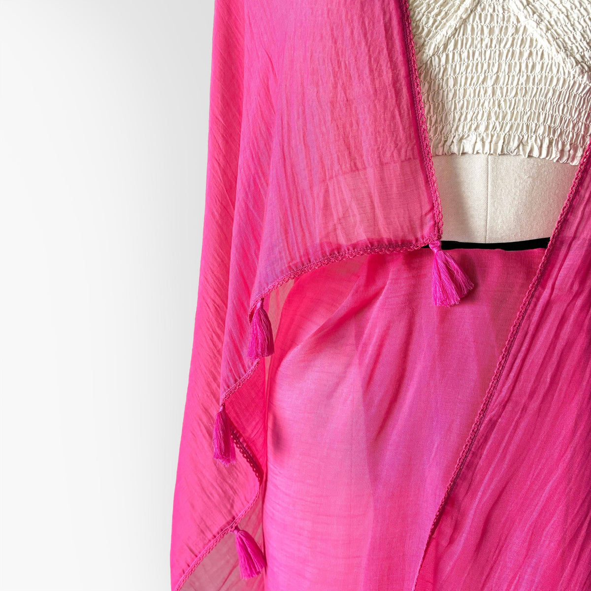 Mul Chanderi Saree Saree I Can Buy Myself Flowers Hand Dyed Pure Mul Chanderi Saree