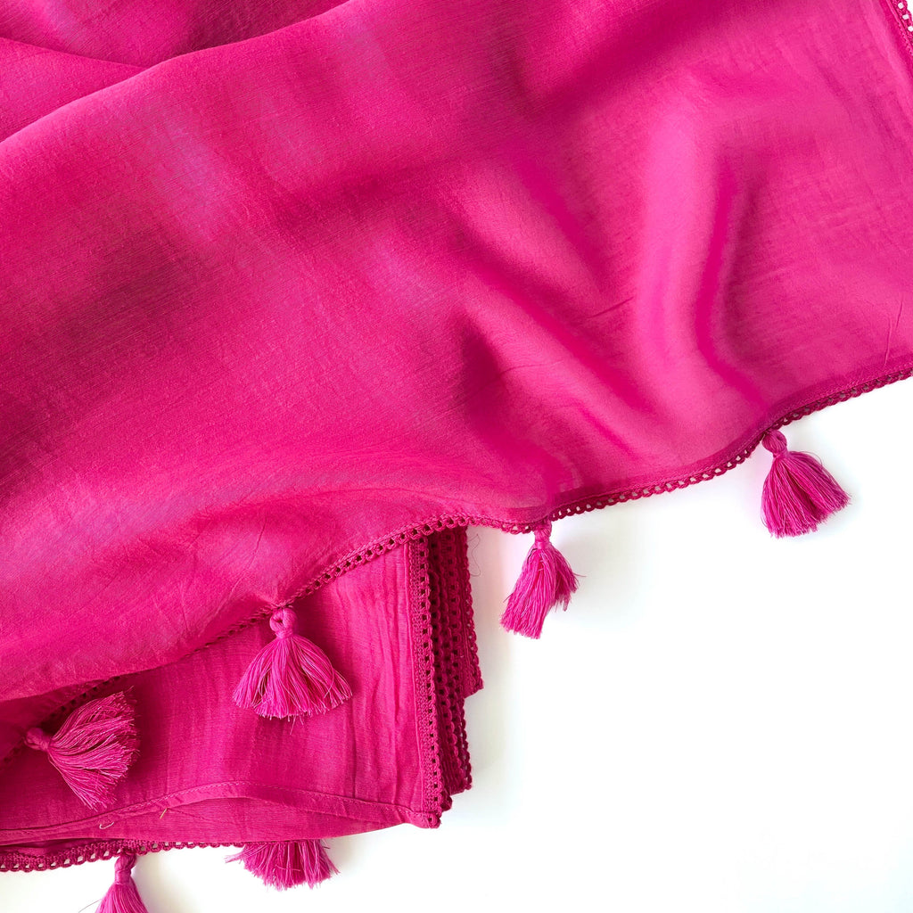 Mul Chanderi Saree Saree I Can Buy Myself Flowers Hand Dyed Pure Mul Chanderi Saree