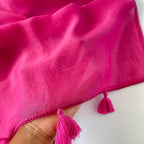 Mul Chanderi Saree Saree I Can Buy Myself Flowers Hand Dyed Pure Mul Chanderi Saree