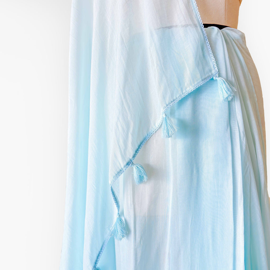 Mul Chanderi Saree Saree Letters to My Lover Hand Dyed Pure Mul Chanderi Saree