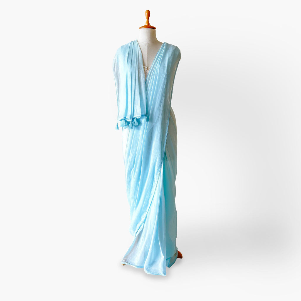 Mul Chanderi Saree Saree Letters to My Lover Hand Dyed Pure Mul Chanderi Saree