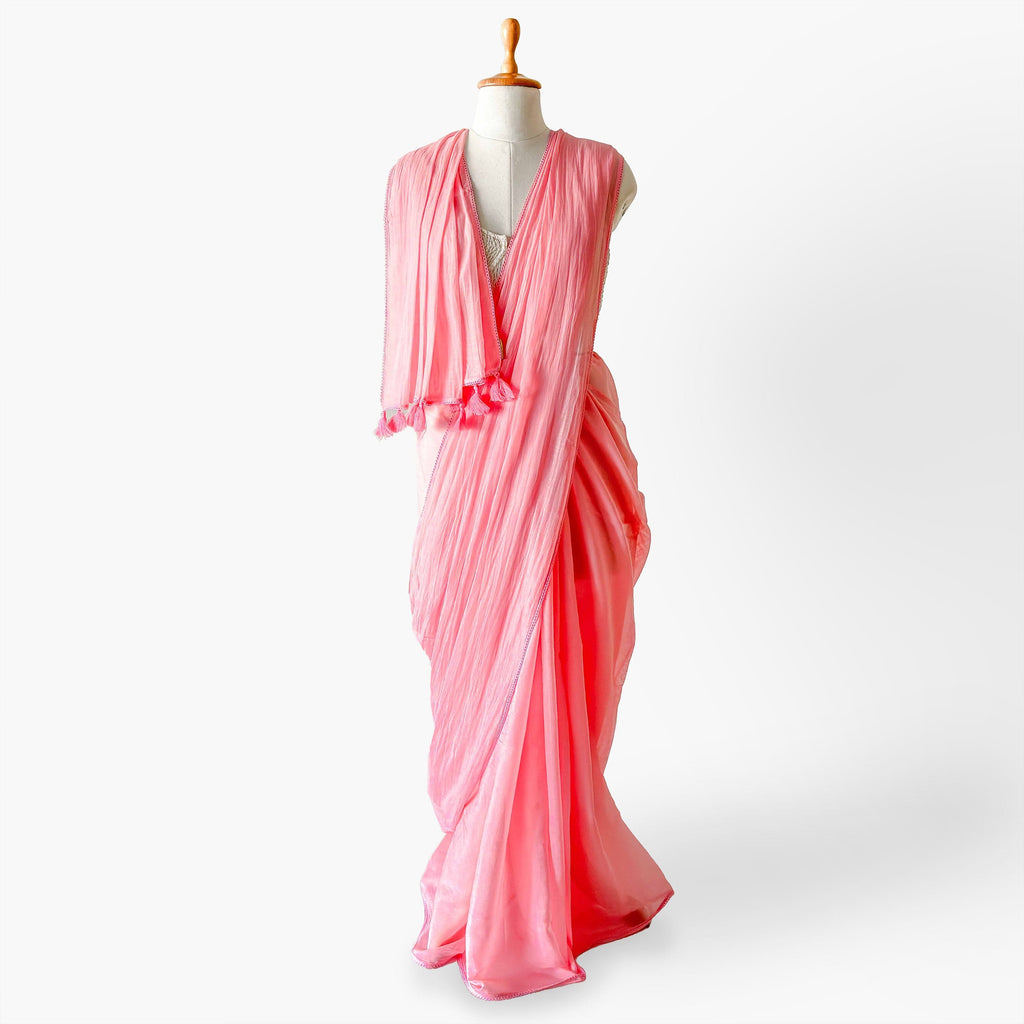 Mul Chanderi Saree Saree ME TIME Hand Dyed Pure Mul Chanderi Saree