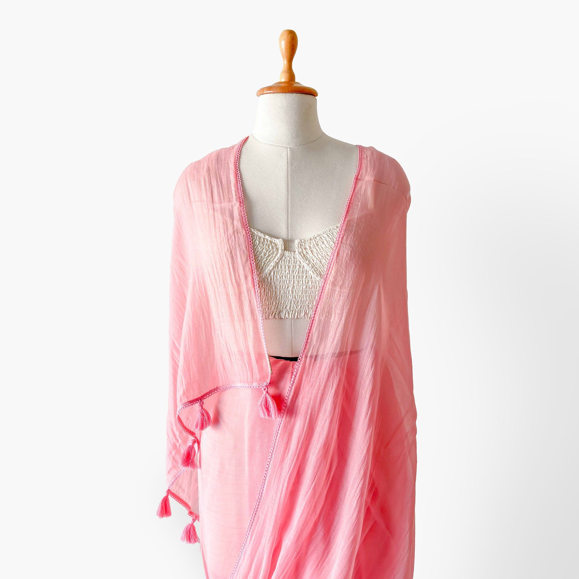 Mul Chanderi Saree Saree ME TIME Hand Dyed Pure Mul Chanderi Saree