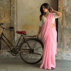 Mul Chanderi Saree Saree ME TIME Hand Dyed Pure Mul Chanderi Saree