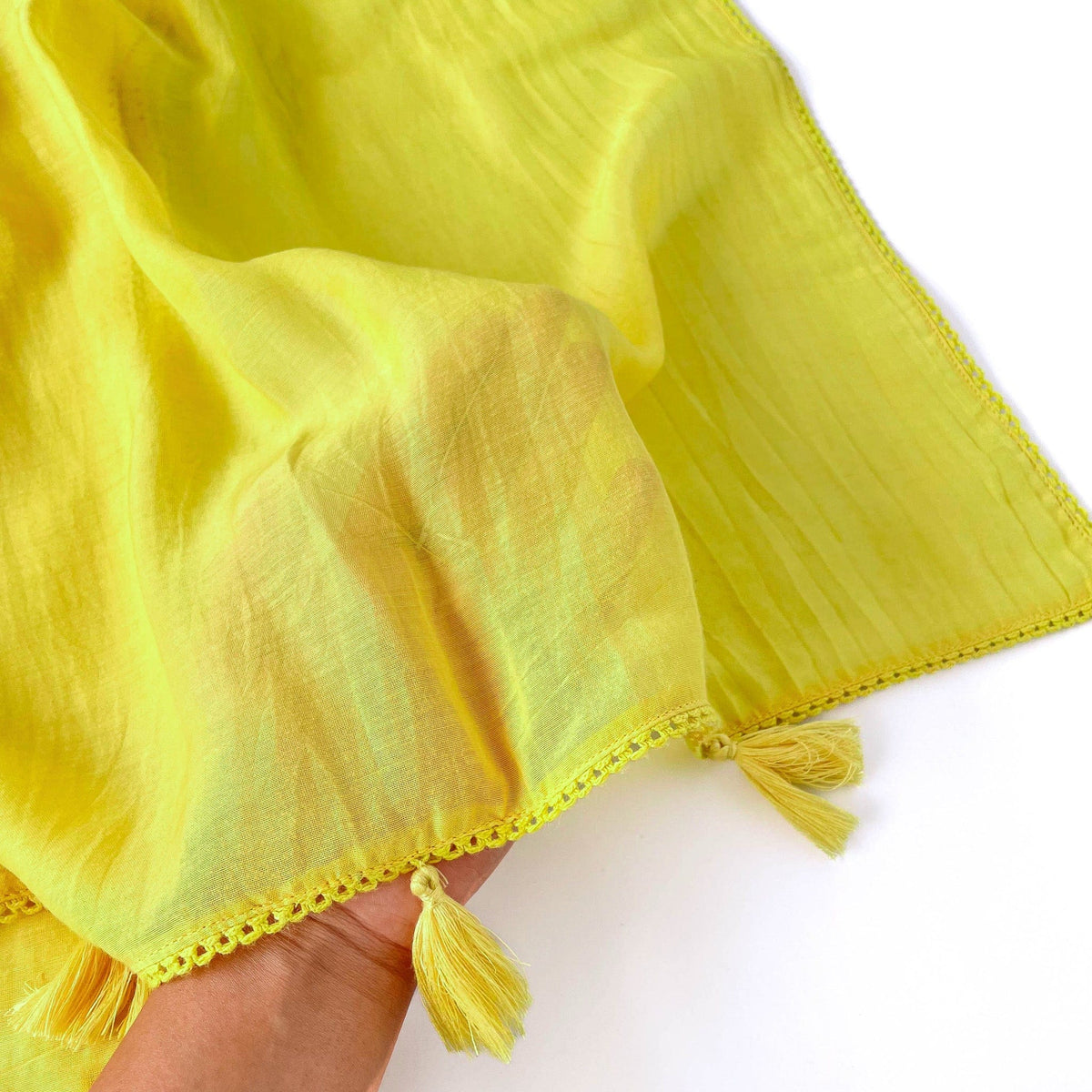 Mul Chanderi Saree Saree Peek-A-Boo Hand Dyed Pure Mul Chanderi Saree
