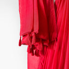 Mul Chanderi Saree Saree Red is My Color Hand Dyed Pure Mul Chanderi Saree