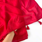 Mul Chanderi Saree Saree Red is My Color Hand Dyed Pure Mul Chanderi Saree