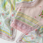 Mul Chanderi Suit Set Unstitched Suit Light Peach & Baby Pink Mul Chanderi Suit Set