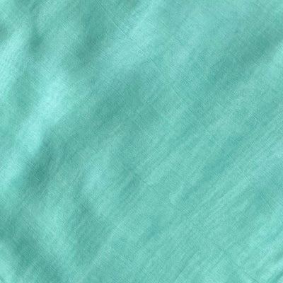 Munga Saree Cut Piece (CUT PIECE) Turquoise Color Hand Dyed Soft Munga Fabric (Width 44 Inches)