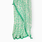 Organza Edit Saree Saree Off-White & Green Organza Edit Floral Vines Printed Pure Tussar Organza Saree With Unstitched Blouse Piece