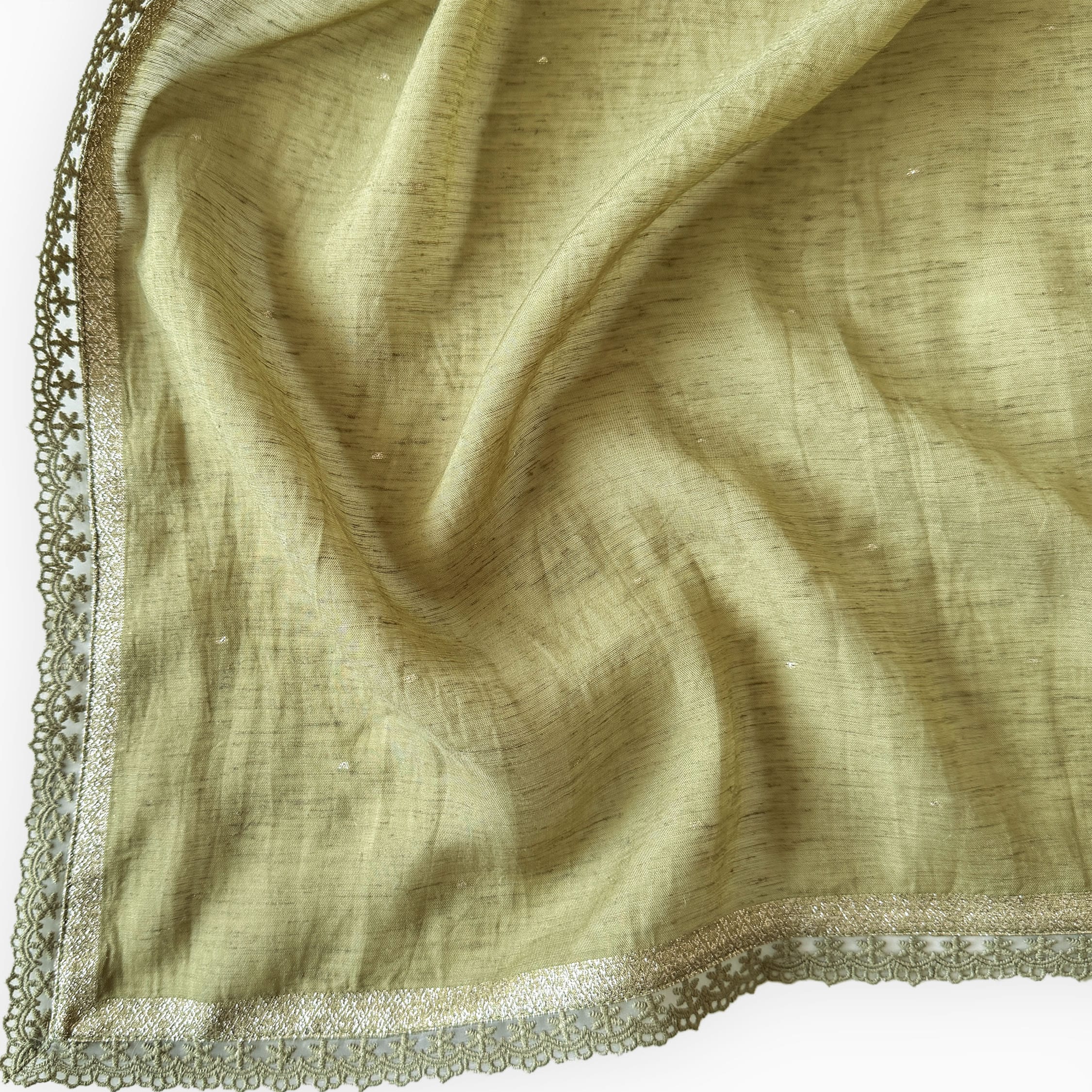 Paro Unstitched Suit Unstitched Suit Classic Green Linen Suit Set
