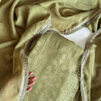 Paro Unstitched Suit Unstitched Suit Classic Green Linen Suit Set