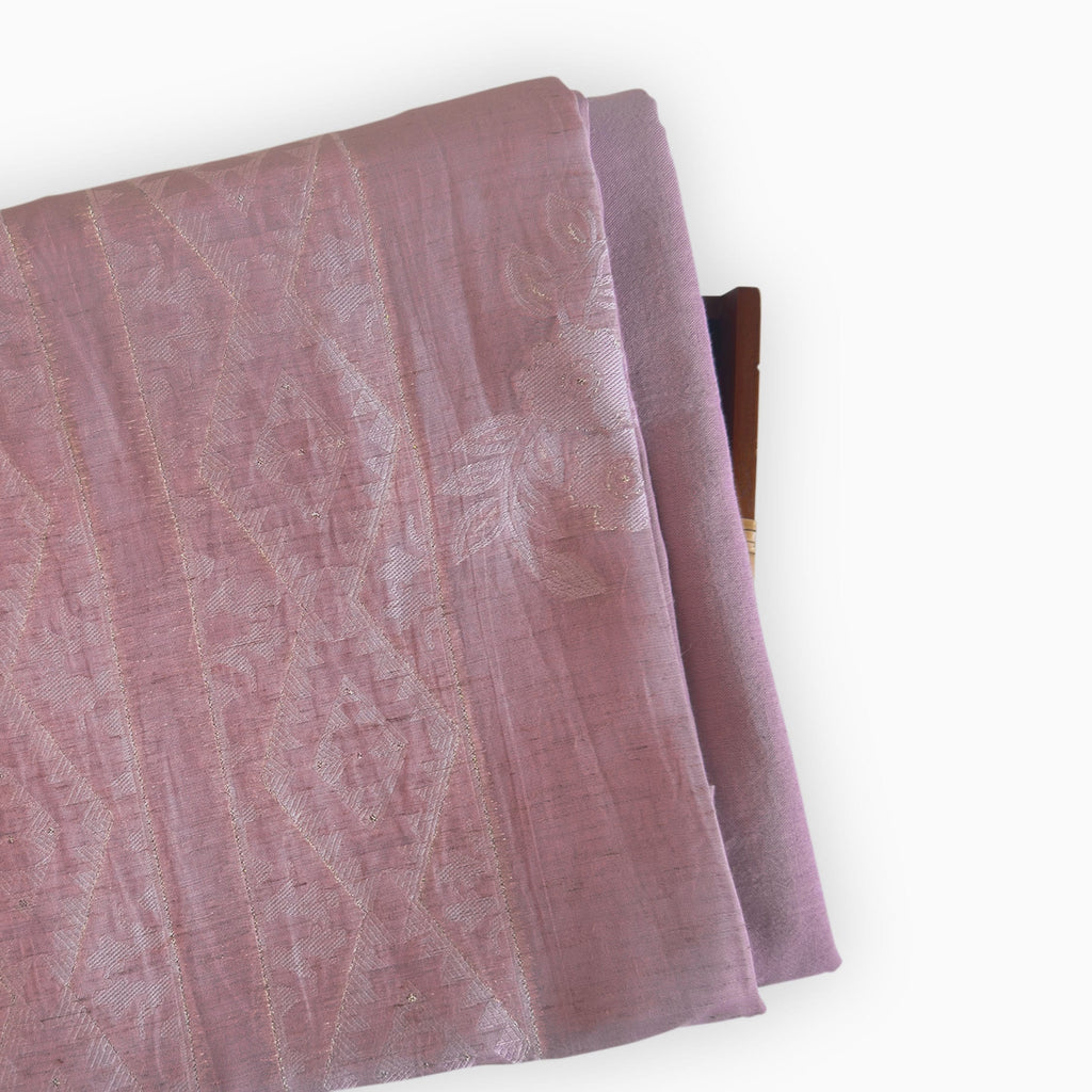 Paro Unstitched Suit Unstitched Suit Dusty Lilac Linen Combo Set