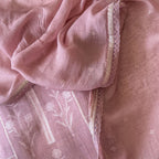 Paro Unstitched Suit Unstitched Suit Muted Mauve Linen Suit Set