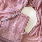 Paro Unstitched Suit Unstitched Suit Muted Mauve Linen Suit Set