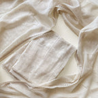 Paro Unstitched Suit Unstitched Suit Natural White Linen Suit Set