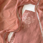 Paro Unstitched Suit Unstitched Suit Rustic Red Linen Suit Set