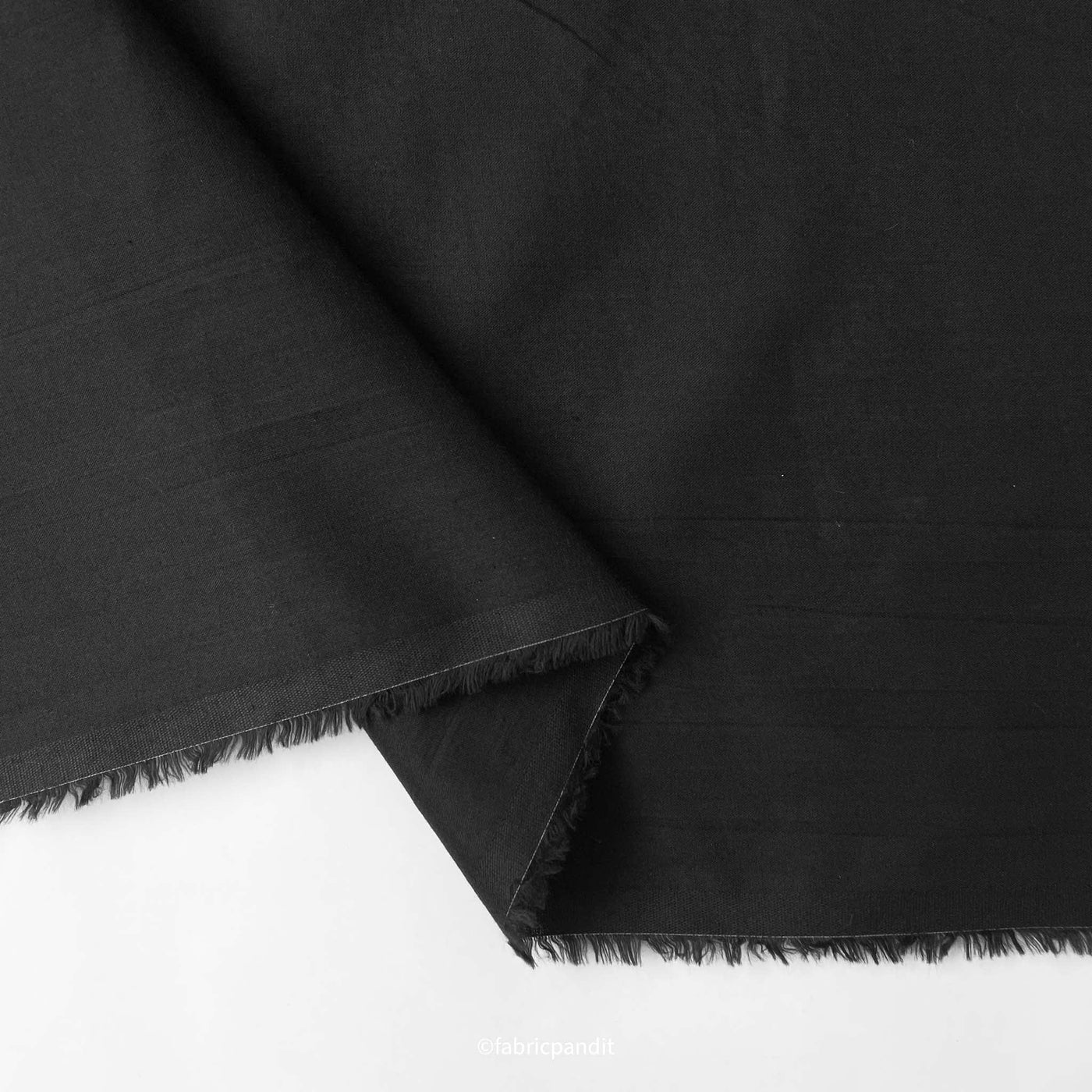 Plain Cotton Cambric Fabric Cut Piece 1 MTR (CUT PIECE) Jade Black Color Pure Cotton Cambric Fabric (Width 42 Inches)